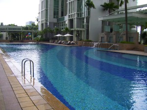 Outdoor pool The Peak Jakarta